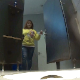 A Japanese woman is captured on hidden camera as she takes a piss and a shit into a public floor toilet. 720P HD square format video. Over 11 minutes.